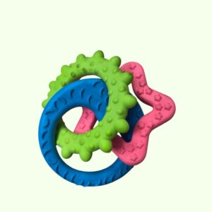 Dog Toy Three Multicolour Ring Set